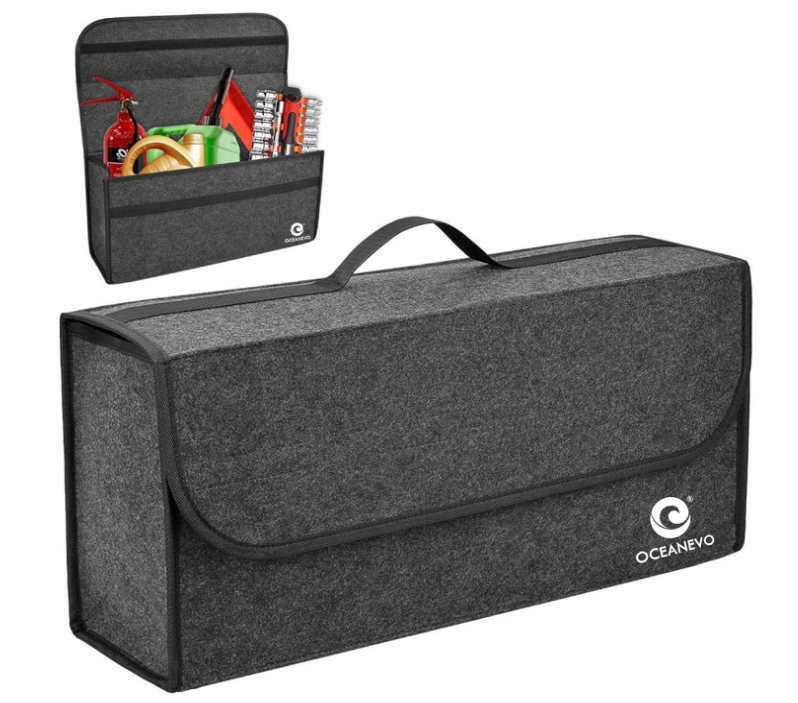 OCEANEVO Felt Car Boot Organizer (Dark Grey)