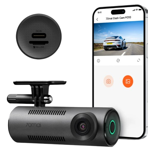 70mai M310 2K dashcam with Night Owl Vision and minimalist screenless design.