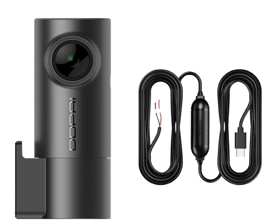 DDPAI Mini PRO dash cam with 330 degree rotatable lens and 18 month warranty.