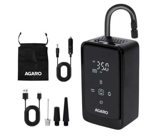 AGARO Atom cordless compact 4500mAh mini car tyre inflator with USB C charging port
