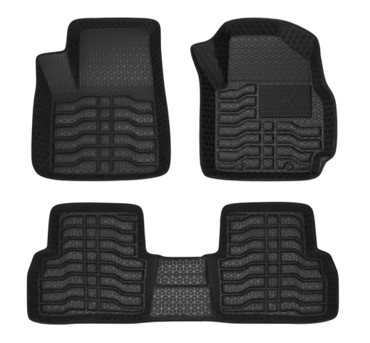 best maruti fronx accessories online kingsway premium black 4.5d waterproof floor mats