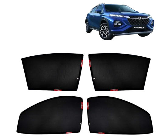 best maruti fronx accessories online kingsway z black fix type side window sun shade curtains