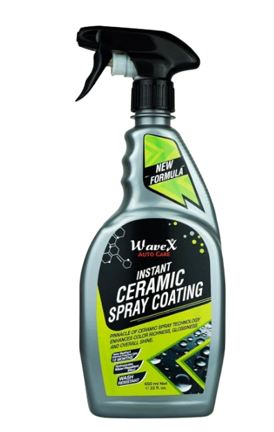 Wavex Instant Ceramic Coating for Car 650ml large spray bottle for extreme hydrophobic water beading