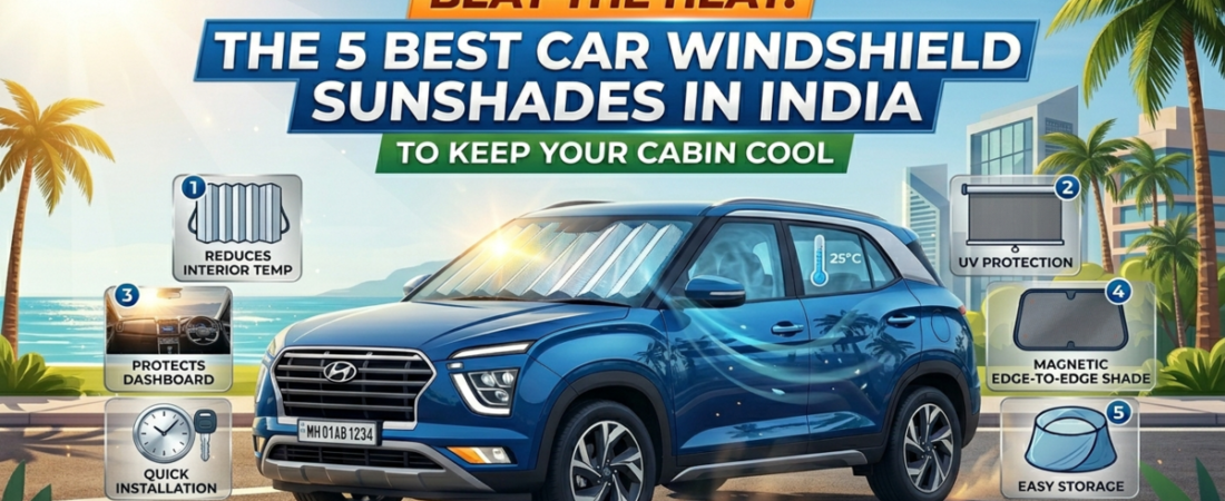 Beat the Heat: The 5 Best Car Windshield Sunshades in India to Keep Your Cabin Cool