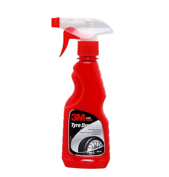 3M Auto Specialty Tyre Dresser spray bottle showing the premium automotive branding graphics