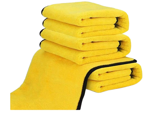 Auto Hub 800 GSM heavy plush dual sided microfiber towel for car cleaning