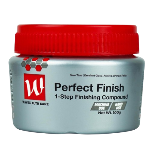 WaveX Perfect Finish 1-Step liquid cream demonstrating the best rubbing compound for cars in India for swirl-free holograms.