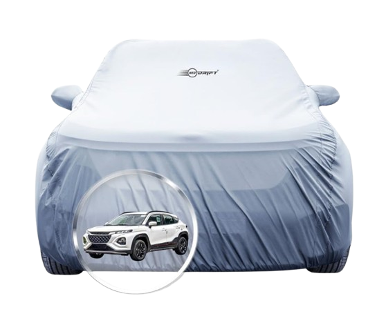 NEODRIFT SilverTech breathable all weather custom fit silver car cover for Maruti Suzuki Fronx