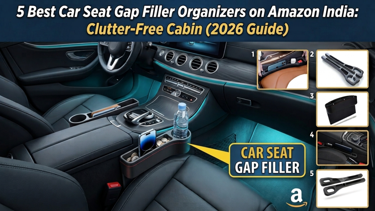 5 Best Car Seat Gap Filler Organizers on Amazon India (2026 Guide)