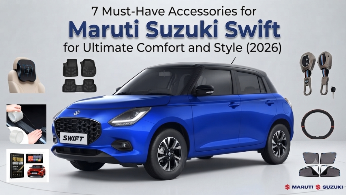 7 Must-Have Accessories for Maruti Suzuki Swift for Ultimate Comfort and Style (2026)