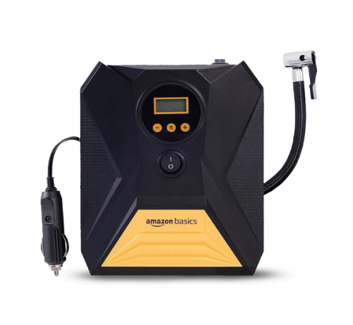 Amazon Basics 12V DC 150 PSI portable digital tyre inflator air pump with LED light for Mahindra XUV 3XO