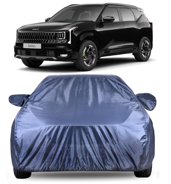 Autofact 190T taffeta water-resistant all-weather full body car cover with mirror pockets for Kia Seltos 2026