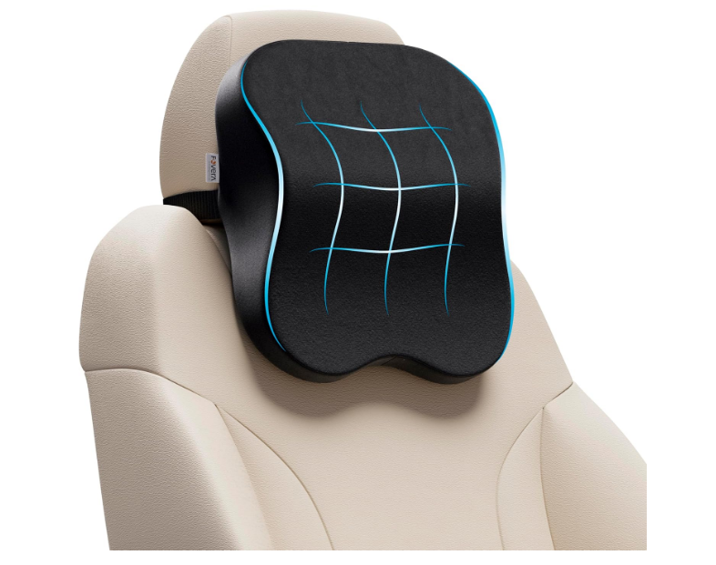 FOVERA high-density memory foam headrest neck cushion support pillow for Kia Seltos car seat