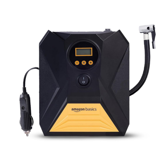 Amazon Basics 12V 150 PSI portable digital tyre inflator pump with auto shut off and LED light for Mahindra Scorpio Classic