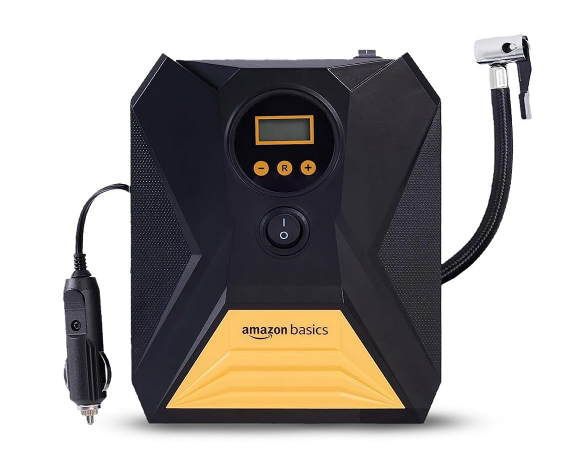 Amazon Basics 12V 150 PSI portable digital tyre inflator pump with auto shut off and LED light for Maruti Suzuki Alto K10