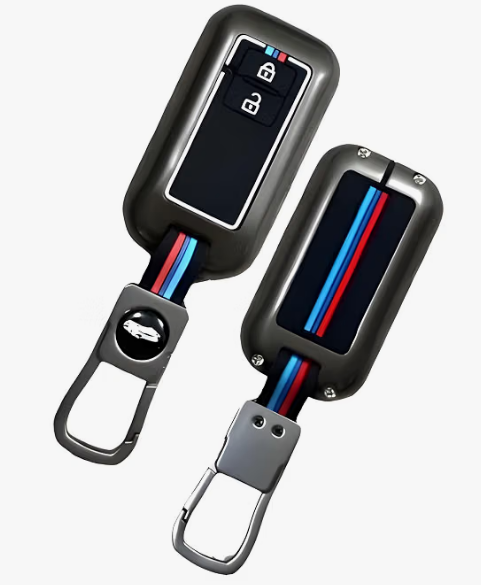Product 4 (Auto Thrill Key Cover): Auto Thrill zinc alloy metal remote key cover with soft silicone protective inner sleeve