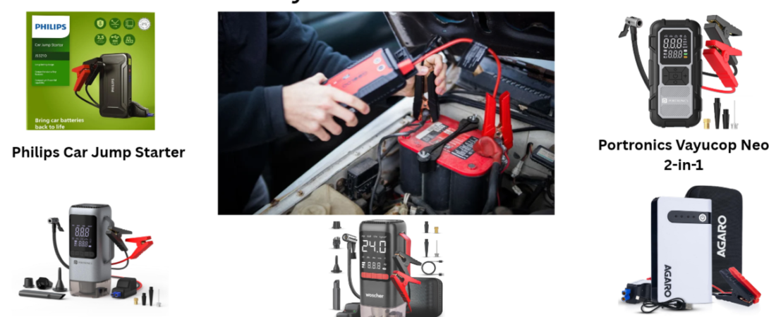 5 Best Portable Car Jump Starter in India (2026): Emergency Battery Boosters & Multi-Tools